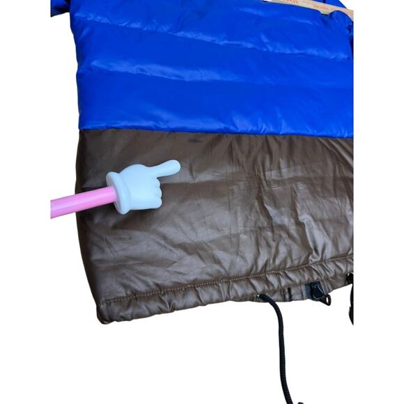 "MONCLER" GRENOBLE Puffer Coat SZ 2 90% Down 10% Feather Brown/Black Hooded - Picture 13 of 16